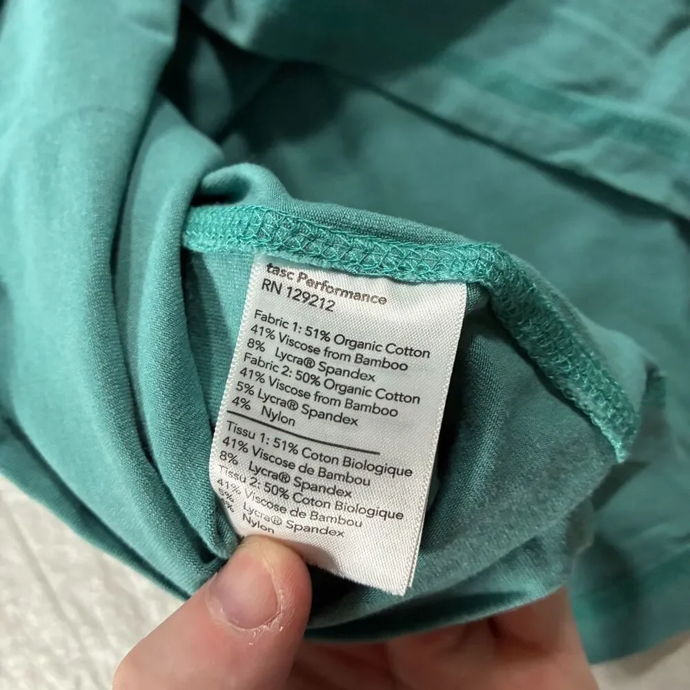 Tasc Men's XL Teal Carrollton Lightweight Quarter-Zip Long Sleeve Pullover